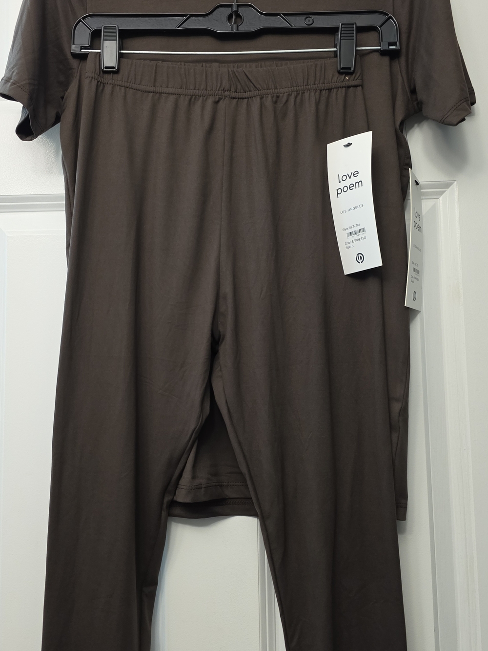 Love Poem Espresso Lounge Set - Soft Knit Two-Piece